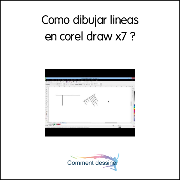 Como dibujar lineas en corel draw x7